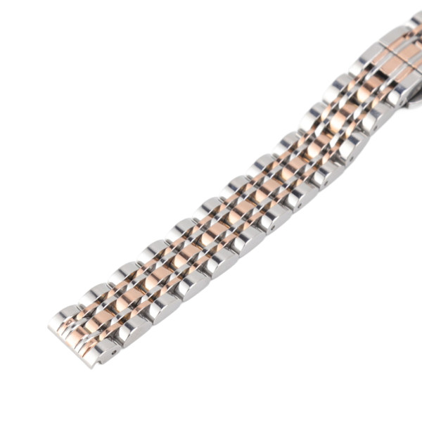 Armband i rostfritt stål för män och kvinnor, justerbar ersättningsarmband med fjärilslås, tillbehör 0,71 tum