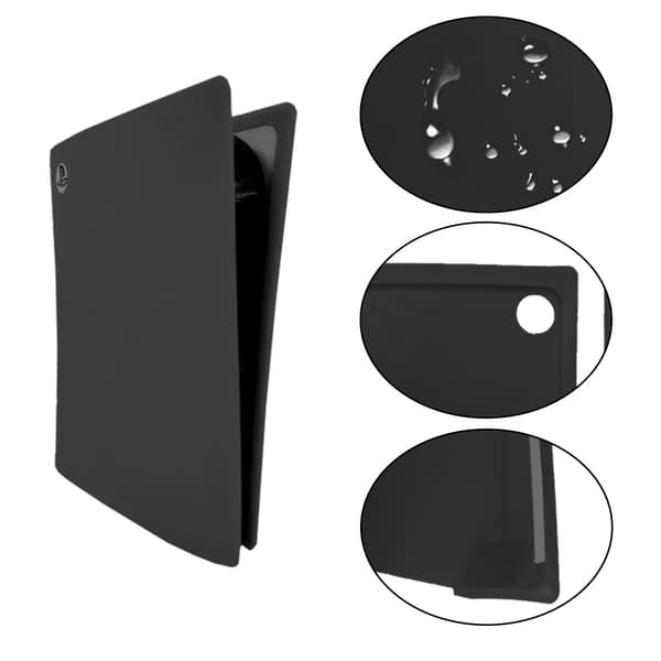 PS5-värdkapsel i silikon PS5-fodral skyddsfodral PS5 mjukt fodral optisk drivenhet version digital version jacka black