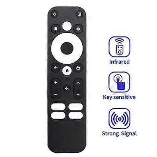 Ersättningsfjärrkontroll med röststyrning för MECOOL/ONN KM2 Plus Android TV Box för MECOOL KM2, KM2 Plus, KM7 Plus
