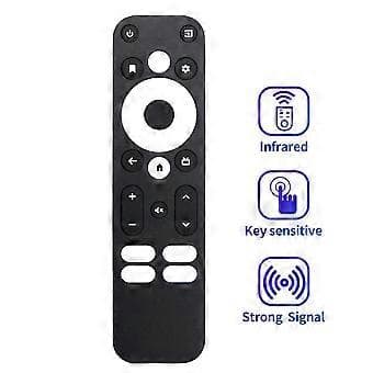 Erstatningsfjernkontroll med stemmestyring for MECOOL/ONN KM2 Plus Android TV-boks for MECOOL KM2, KM2 Plus, KM7 Plus