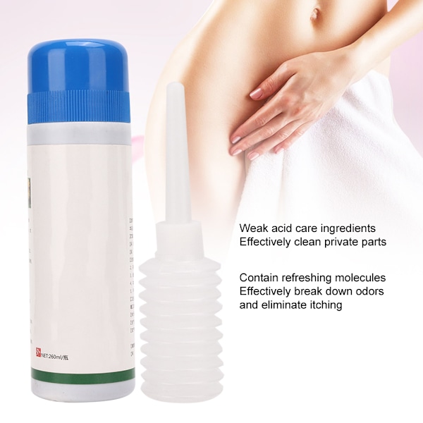 Lösning för intim hygien för kvinnor - Luktborttagning, klådfritt, djuprengörande vätska 260ml