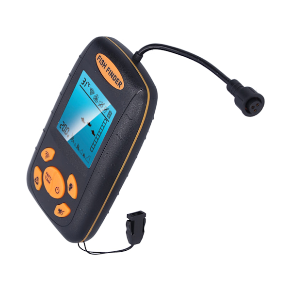 Fiskeekolod Wireless LCD Visuell Handhållen Ekolod Alarm Fiskegivare för Utomhusaktivitet
