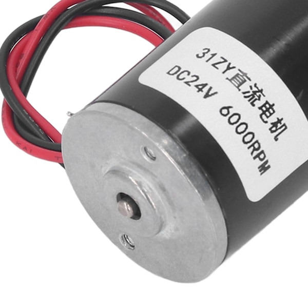 31ZY Permanentmagnet-Elmotor med Hög Vridmoment Justerbar Hastighet Metallväxelmotor DC 24V 6000RPM