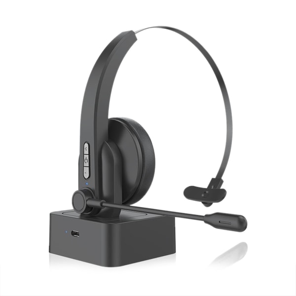 Oy631 Single Ear Headset Bluetooth -hörlurar med mikrofon brusreducerande  huvudmonterade hörlurar för mobiltelefoner PC Tablet Svart 4b2e | Fyndiq