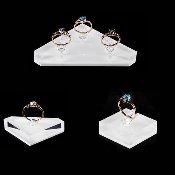 Fingerringklemmer Display Støtte Stativ Ringer Organizer Utstillingshylle Dekorativ null - Style1