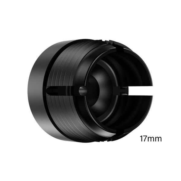 17 mm kulehode metallmutter og ABS skruebasesett for biltelefonholder Silver