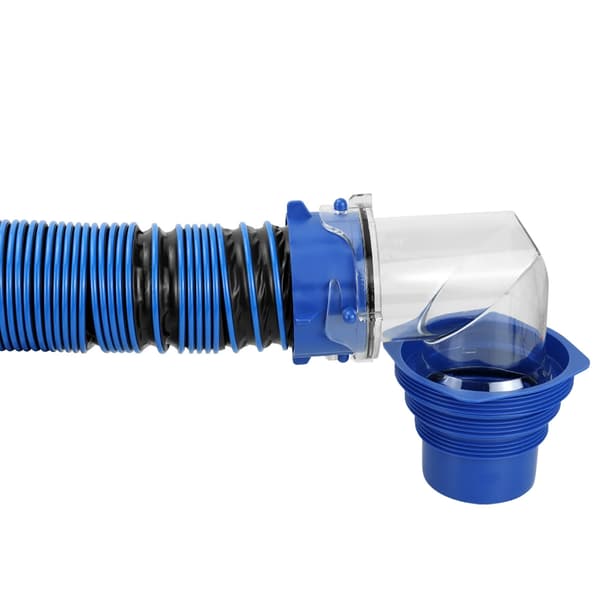 Premium rustfrit stål sort vanddrænslange 3FT kloakslangesæt Nem installation Hose