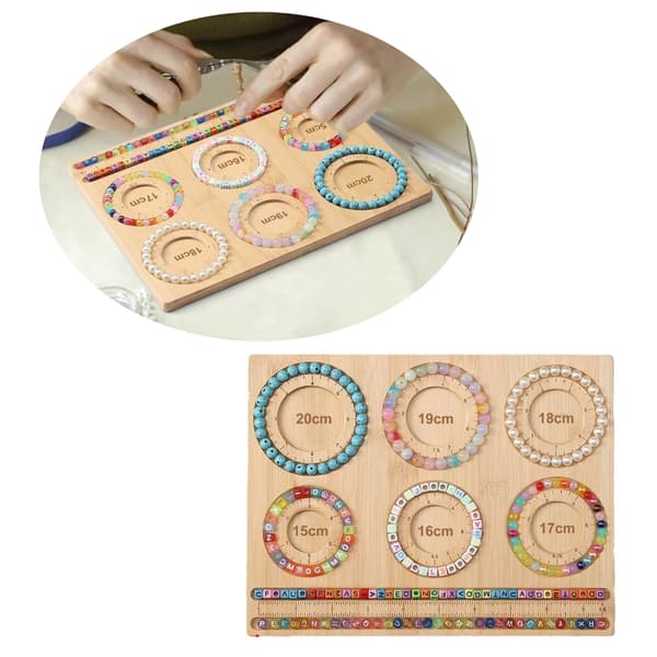 Praktisk pärlbricka Smyckesdisplayplatta Armband Ringar Displayställ