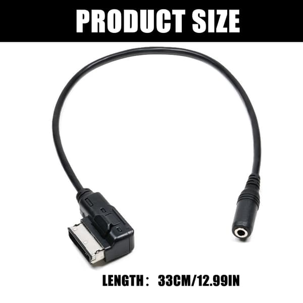 Kompakt 33 cm AMI til Aux-adapter til A207 bilture og underholdning under pendling