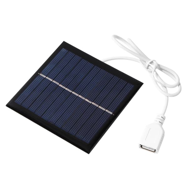 Høykapasitets solcelle-eksternt batteripakke solcellelader USB Mini solcellepanel, bærbar solcellelader
