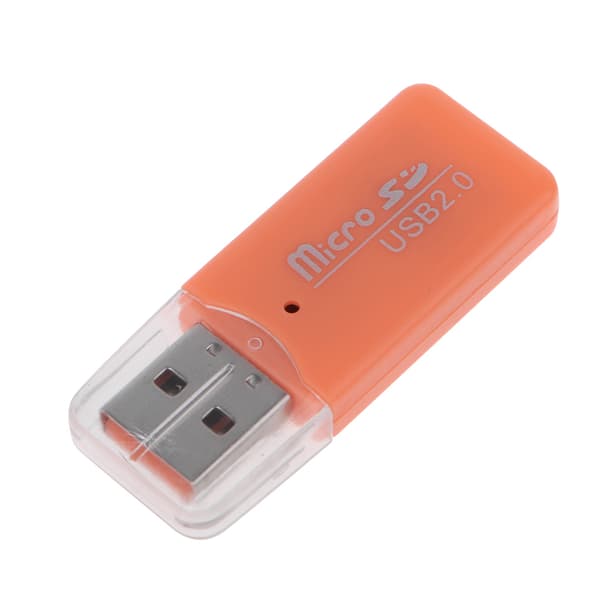 Højkvalitets Micro USB 2.0 SD TF-kortlæseradaptere til computere tablet-pc Orange