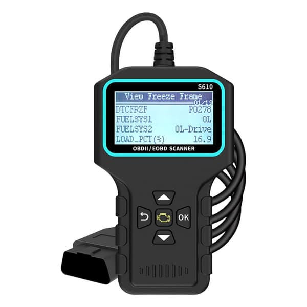 OBD2 Scanner Diagnostisk Værktøj Fejlkodelæser med Læs/Slet Fejlkoder I/M Klarhedscheck Motorfejl OBDII/EOBD Scanner