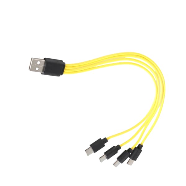 Opladerkabel til flere enheder med flere Type C-stik til elektronik