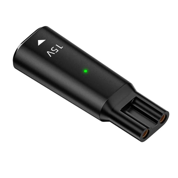 USB Type C-stik til 2-benede strømadaptere USB C hun til 2-benede hun-konvertere til opladning af barbermaskine