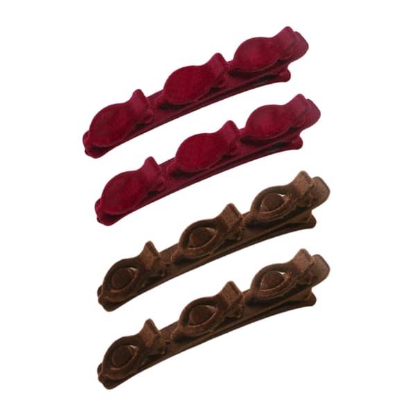 2 stk. elegante hårstylingklemmer Hårtilbehør Flocking Barrettes for kvinner