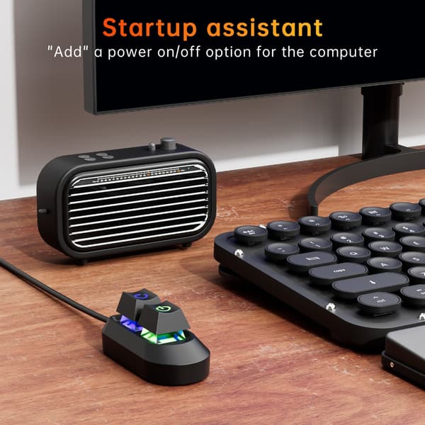 Eksterne PC-brytere omstartsknapp universell adapter splitterkabelbelysning