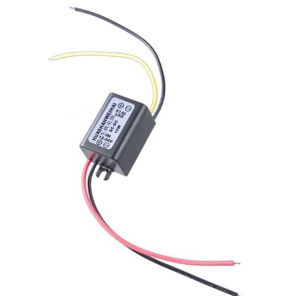 Step Down Konvertermodul 12V til 5V 3A Regulator til 5V Ur Termometer