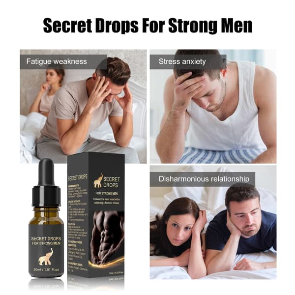 30 ml flytende dråper for menn, forsinker ejakulasjon, sterke hemmelige dråper, mann lykkelig dråpe