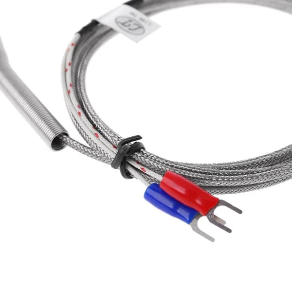 K-typ termoelementsond 50mm/100mm/150mm/200mm rostfritt stål termoelement 0-400℃ temperatursensor 200mm