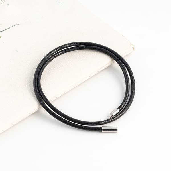 Mode Flätat Rep Halsband Vax Rep Kedja Polyester Hängsmycke Sträng null - 1.5 thick 45cm