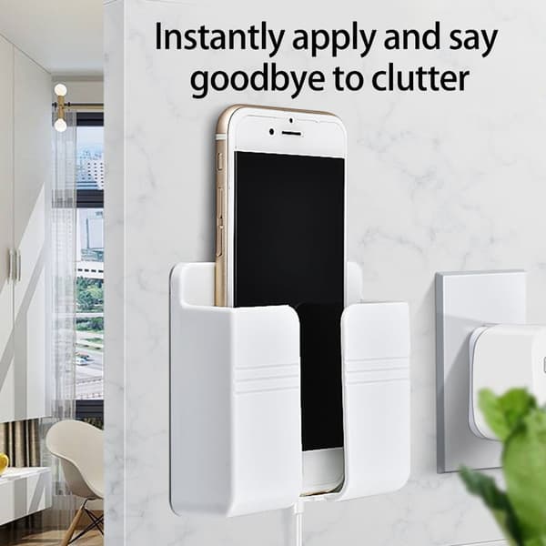 Telefonfäste för kontor Enkel installation Ställ med kabelhantering Gray