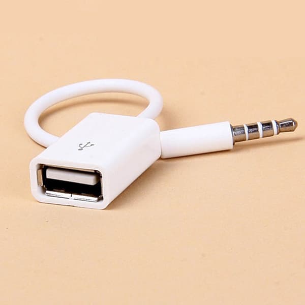 Erstatningsladerkabel 5 mm jackplugg til USB strømlader synkronisering dataoverføring USB female to 3.5mm male