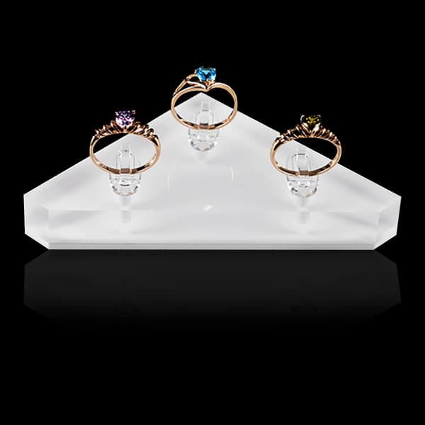 Fingerring Clips Display Støtte Stativ Ringe Organizer Udstillingsholder Dekorativ null - Style1