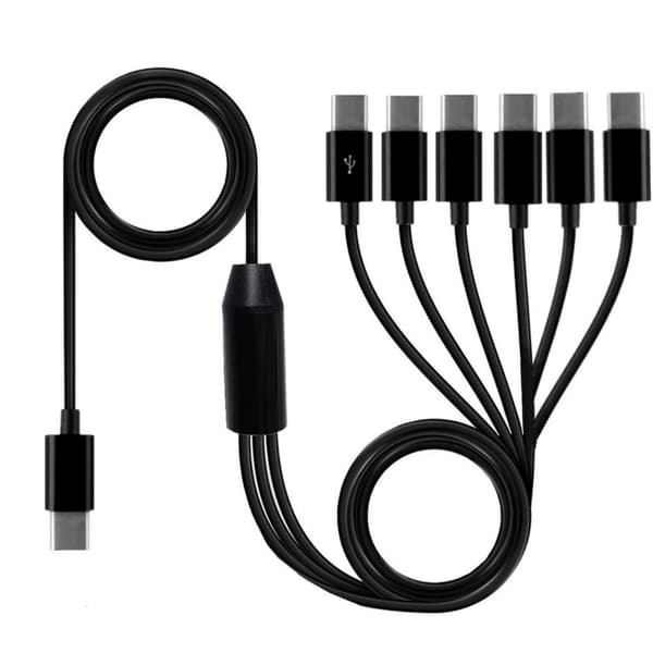 MultiUSB C-kabel USB C-splitterkabel Type C til USB C Data- og opladning til enhed