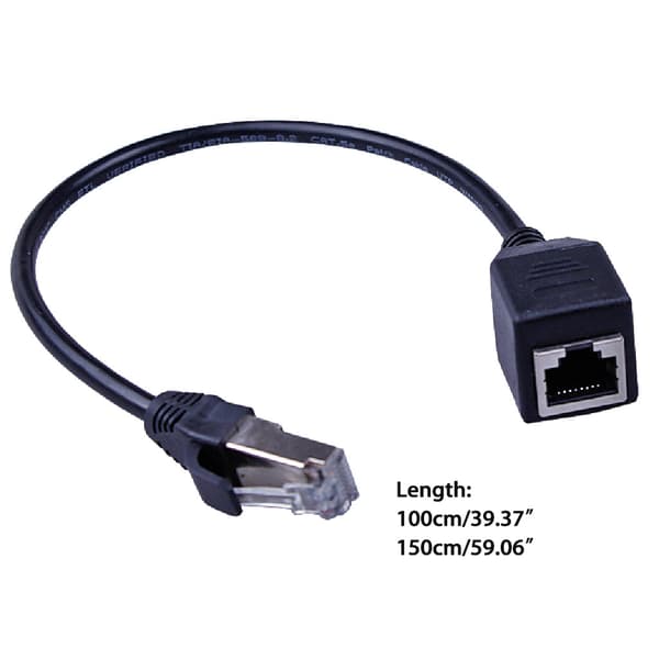RJ45 Cat6 forlænger patchkabel forlænger Lan han til hun netværkskabel til router modem til Smart TV PC computer bærbar 1m