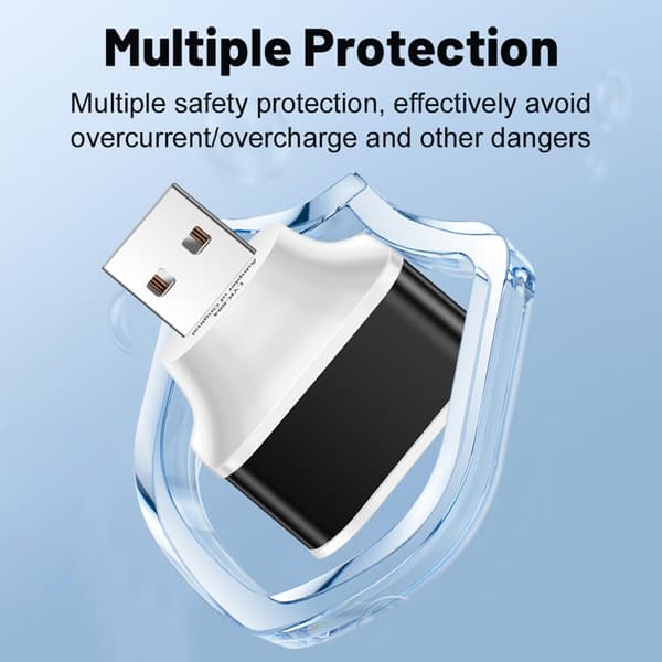3-ports USB-splitterforlænger computertilbehør 1 han til 3 porte flere Silver