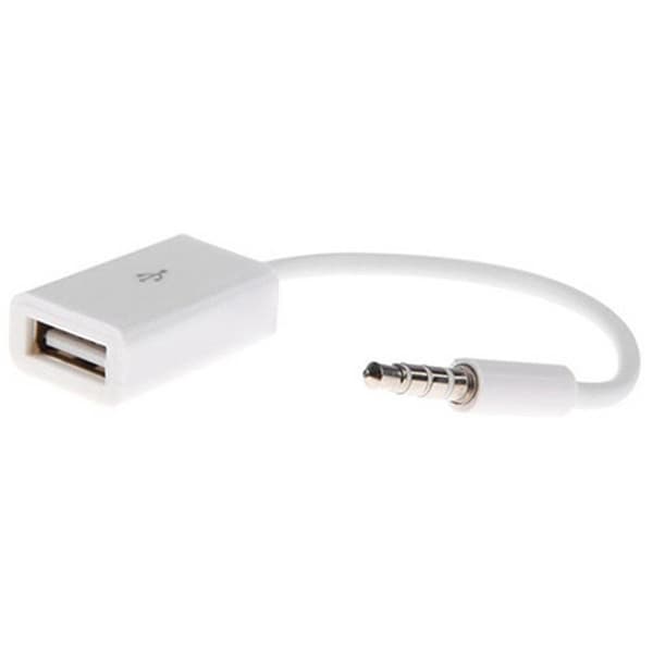 Erstatningsladerkabel 5 mm jackplugg til USB strømlader synkronisering dataoverføring USB female to 3.5mm male