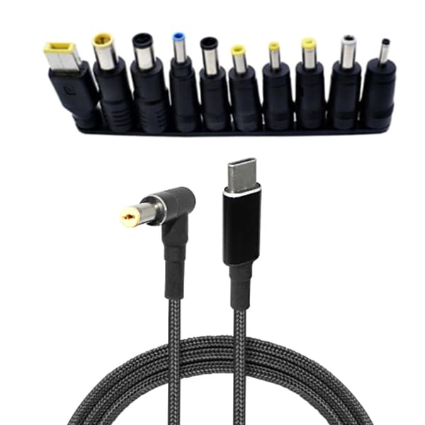UsbC TypeC till DC18.5V-20V Trigger PD Strömkabel Konverter Adapter Linje
