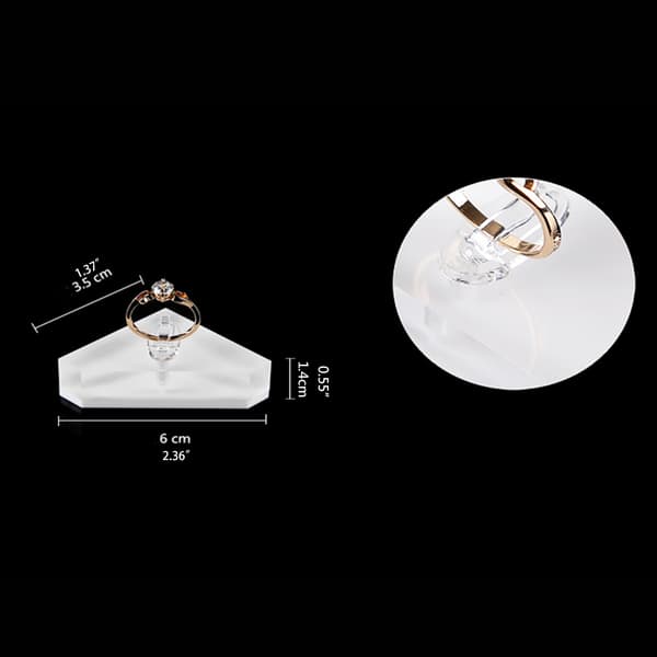 Fingerring Clips Display Støtte Stativ Ringe Organizer Udstillingsholder Dekorativ null - Style1