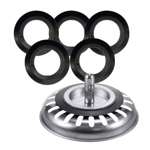 5 stk. effektive gummipakninger for vask, forhindrer vannlekkasje null - B