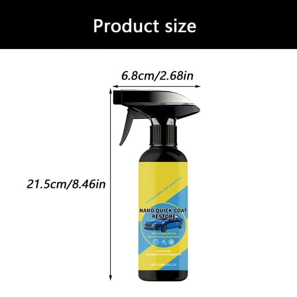 120 ml billakk-restaureringsspray Billakkpolering Hurtigvirkende beleggmiddel Multifunksjonelt bilpoleringsmiddel null - 2pcs