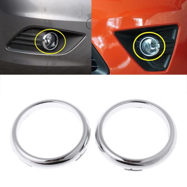 1 Par ABS Krom Front Tåkelys Lampe Deksel Trim