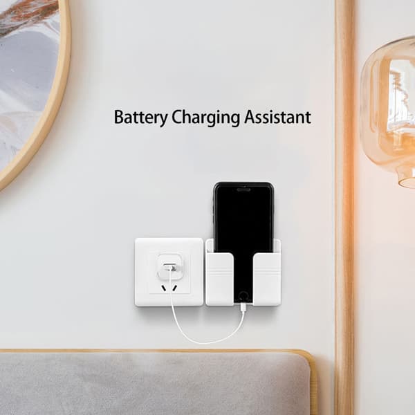 Telefonfäste för kontor Enkel installation Ställ med kabelhantering Gray