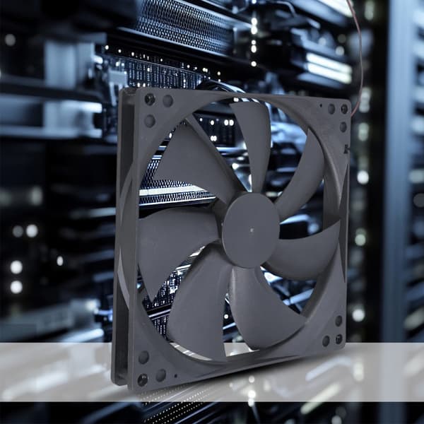 180x180x25mm Server Udsugningsventilator 12V 80CFM Luftstrøm Til Gaming PC Drivhus Kæledyrsindhegning Ventilation