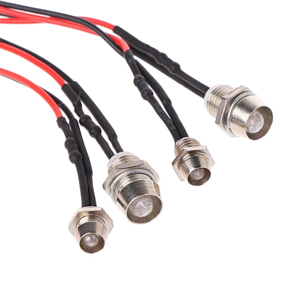 RC On-Road Modell Drift Bil Nye LED Natt 5mm & 3mm Frontlykter Lys