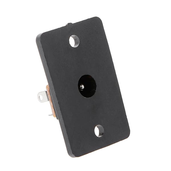 Panel med hunstik til cylinderstik til DC 12V strømstik 5,5 x 2,1 mm P