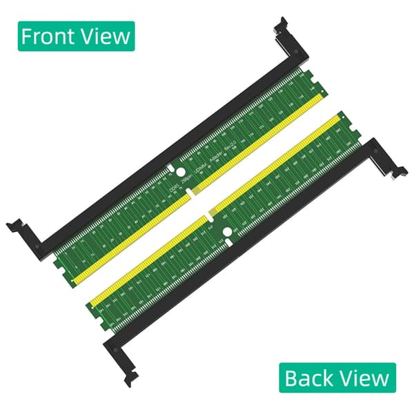 DDR5 UDIMM-adapter for bærbare datamaskiner DDR5 minnetester 288-pinners adapter for stasjonær PC