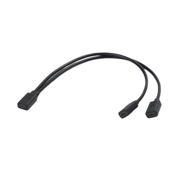 USB C Splitter Opladerkabel USB Type C Hun til 2 Dobbelt USB Type C Hun