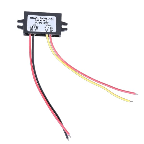 Effektiv bilspændingsregulator 14-24V til 12V konvertere Step Down Power Module til elektronik bilafspiller brug