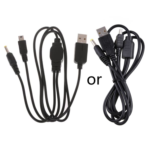 2-i-1 USB-laderkabel for 1000 2000 3000 Lading Overføring av data Strømkabel for 2000 Strømkabel Spill