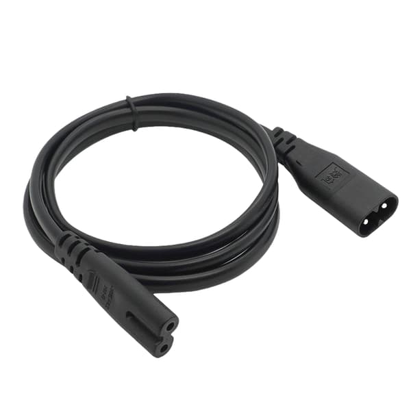 IEC C7 till C8 Strömadapterkabel För Utrustning 2x0.75mm² Kopparkärnor