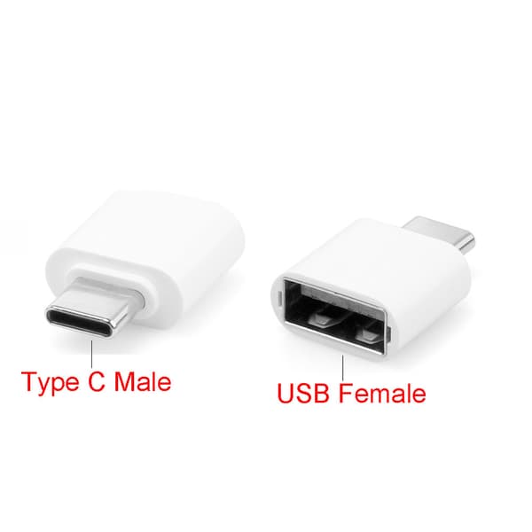 Type C han til USB 3.1 hun dataadapter til OnePlus til 3T til MacBook Stabil White