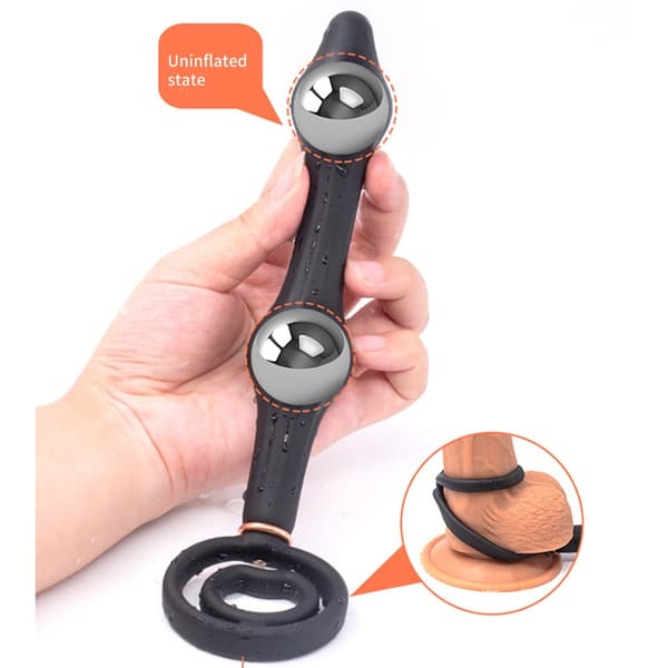 Voksen Utvidelse Stimulator Oppblåsbar AnalsRumpeplugg Dilator Stor Dildo Innføring null - 3