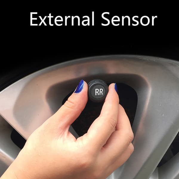 for Smart Car Dekktrykkovervåking TPMS Solenergi Bilsikkerhet Ala null - C