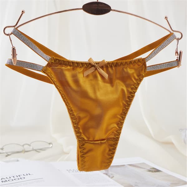 Dame Sexy Thongs Utklippede Bikini Truser Sidejusterbare Bikini Truser Big red One Size