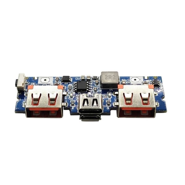 5V 2.4A Type C Boost Modul Kretskort Batteriladekort Dobbel USB